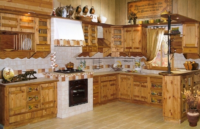 Кухня «Кассита» из массива бука